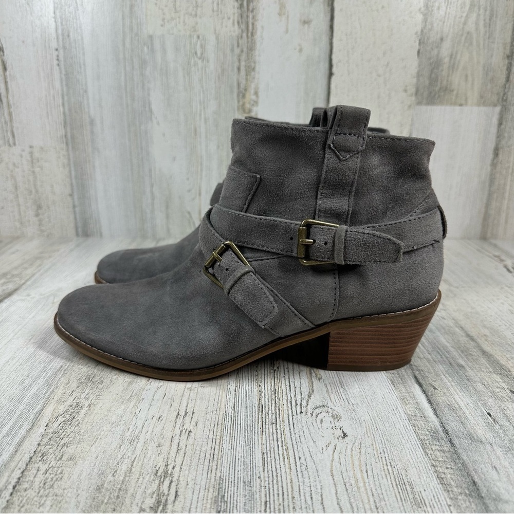 Cole Haan Grand OD Jensynn‎ Suede Ankle Booties Gray #81